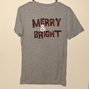 Wondershop "Merry & Bright" Short Sleeve - Size Small Holiday Soft Shirt.